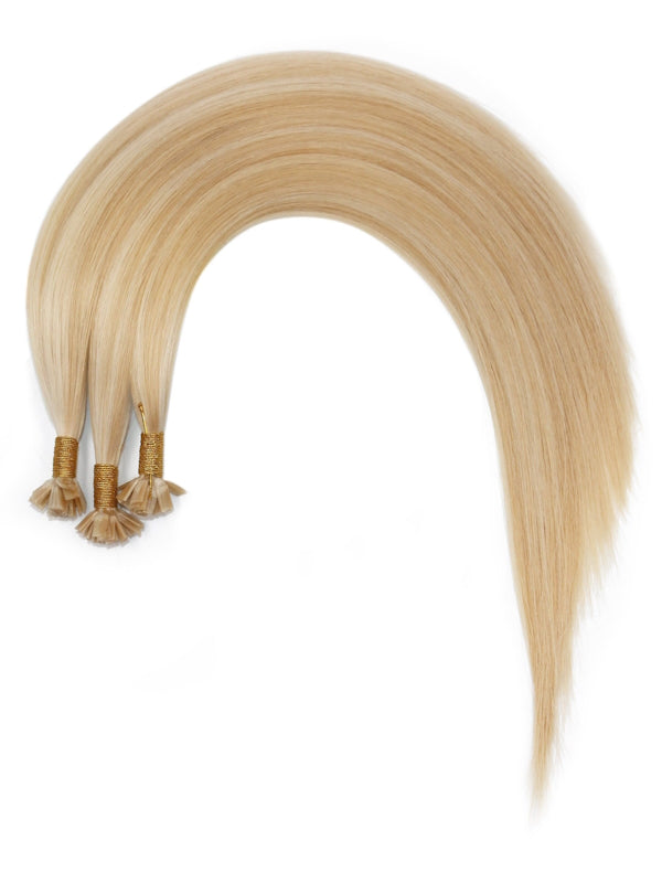 25 Extensions aus Echthaar für Haarverlängerung mit flachen Bondings 1 g