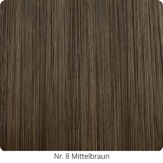 25  Extensions aus Echthaar für Haarverlängerung mit flachen Bondings 1 g