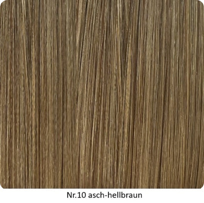 25  Extensions aus Echthaar für Haarverlängerung mit flachen Bondings 1 g