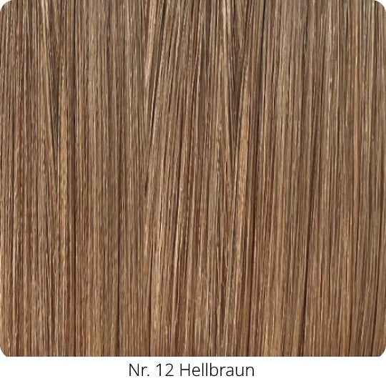 25  Extensions aus Echthaar für Haarverlängerung mit flachen Bondings 1 g