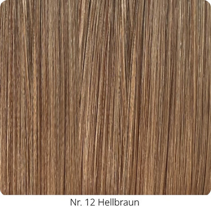 25  Extensions aus Echthaar für Haarverlängerung mit flachen Bondings 1 g