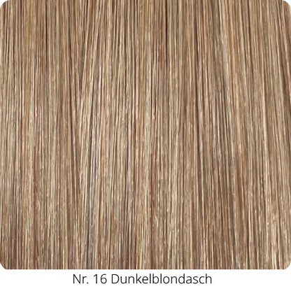 25  Extensions aus Echthaar für Haarverlängerung mit flachen Bondings 1 g