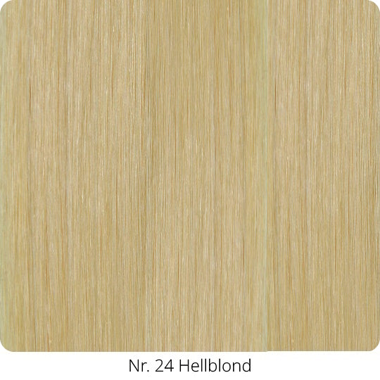 25  Extensions aus Echthaar für Haarverlängerung mit flachen Bondings 1 g