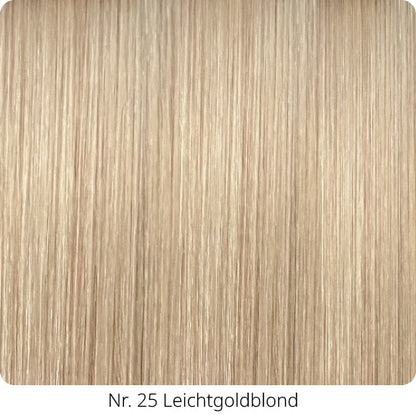25  Extensions aus Echthaar für Haarverlängerung mit flachen Bondings 1 g