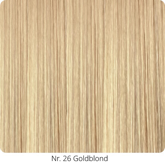 25  Extensions aus Echthaar für Haarverlängerung mit flachen Bondings 1 g