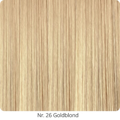 25  Extensions aus Echthaar für Haarverlängerung mit flachen Bondings 1 g