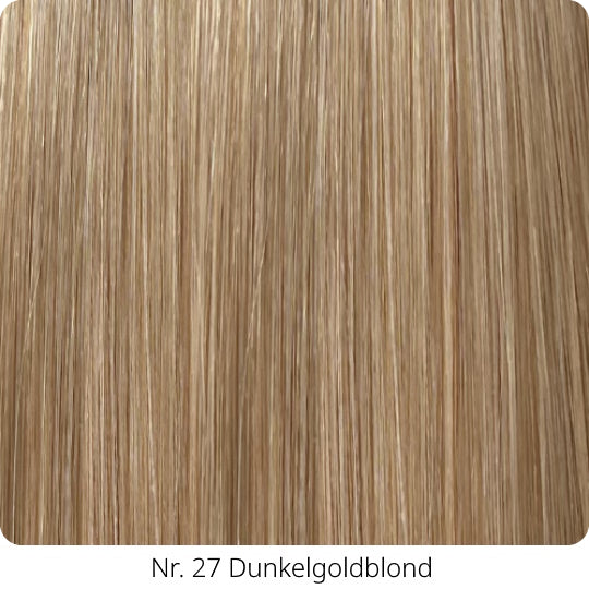 25  Extensions aus Echthaar für Haarverlängerung mit flachen Bondings 1 g