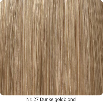 25  Extensions aus Echthaar für Haarverlängerung mit flachen Bondings 1 g