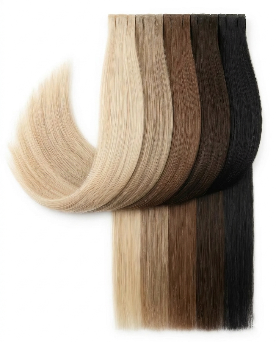 Tresse aus Echthaar für Haarverlängerung Länge 40 cm