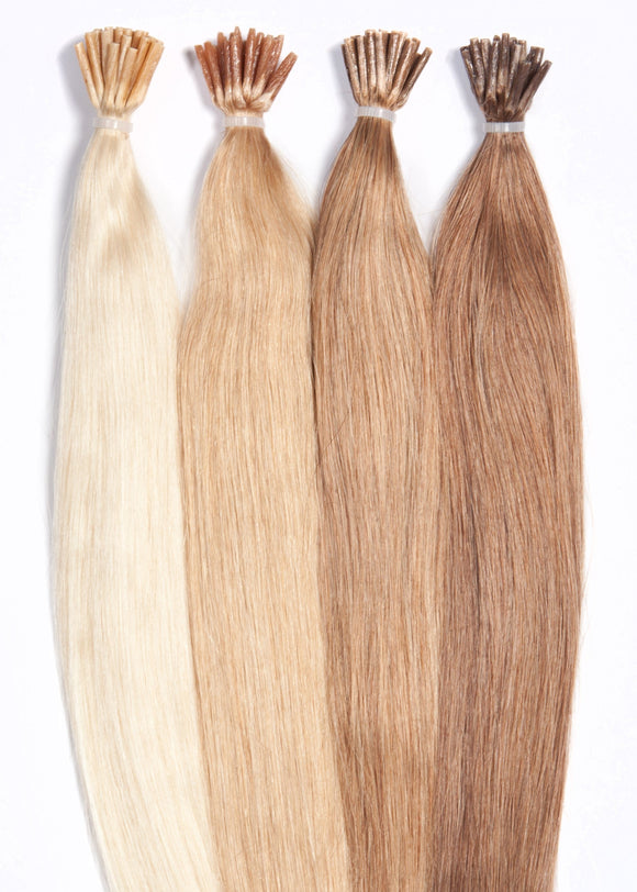 100  Extensions aus Echthaar für Haarverlängerung mit runden Bondings 1 g, Länge 30 cm